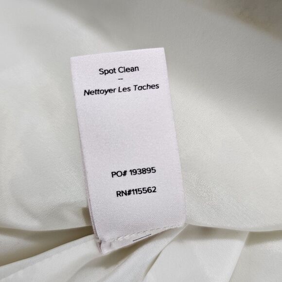 Cinq a Sept Abytha Belted Faux Leather Mini dress in Alabaster Size 14 - Picture 7 of 11